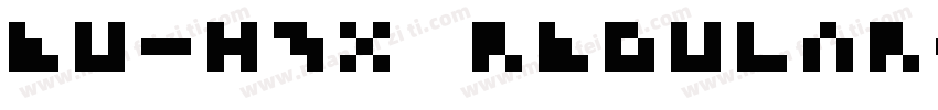 EU-H3X Regular字体转换